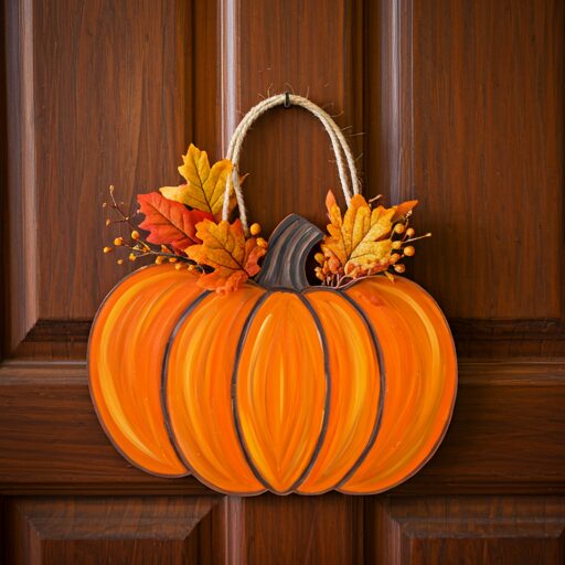 DIY Pumpkin Door Hangers