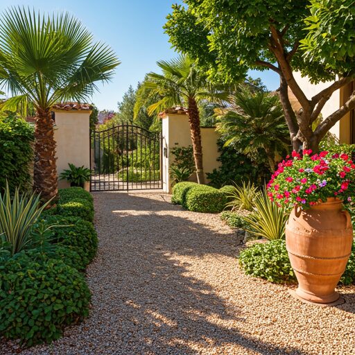 Mediterranean Style Front Yard Landscaping Ideas