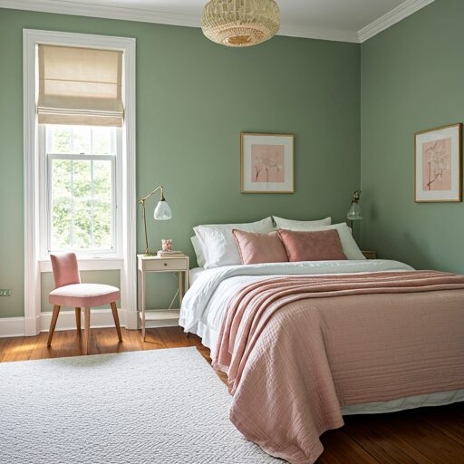 Serene Sage Green and Blush Bedroom Ideas